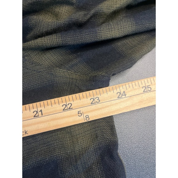 Lucky Brand Flannel Womens Size Small Green Flannel‎ Plaid Pullover Blouse - Picture 7 of 8